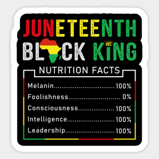 Juneteenth Black King Sticker